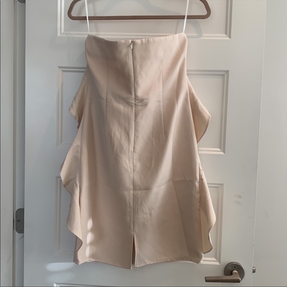 Chickwish strapless ruffle dress cream new with tags - Picture 5 of 13